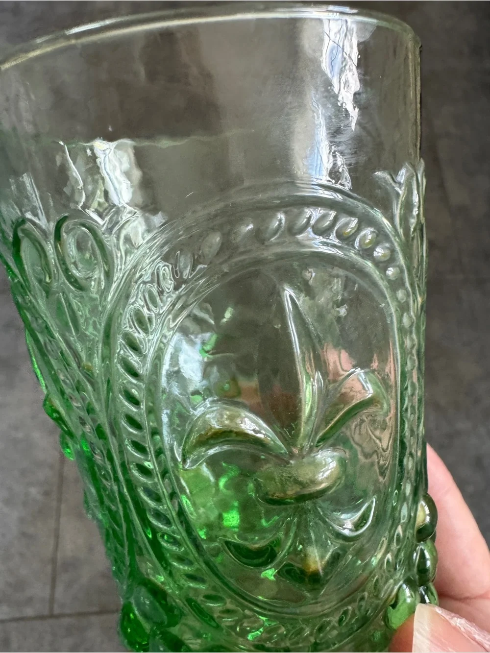 Anthropologie Fleur-de-Lis Tumbler